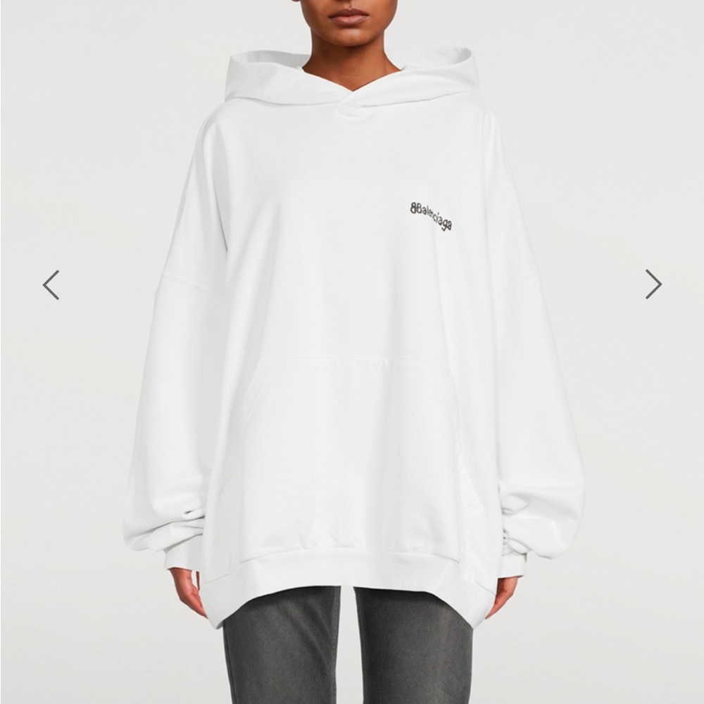 Balenciaga Bleed-Through Oversized Hoodie